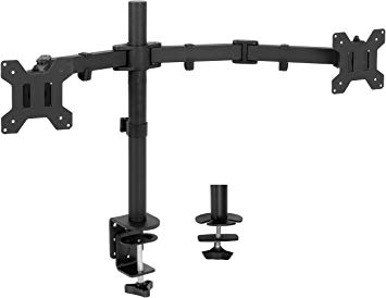 VIVO Full Motion Dual Monitor Desk Mount